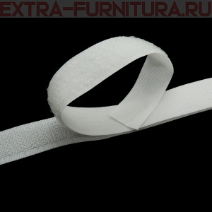 Лента контакт 16мм цв.белый (25м)