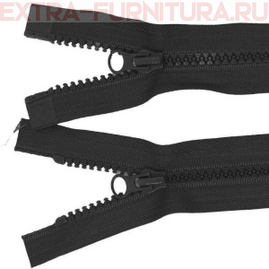 Молния Трактор Т5 2 замка 85см, цв. 322 черный, LOGO