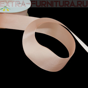 Лента атласная 24 мм цв 070 персик рул. 27,42м