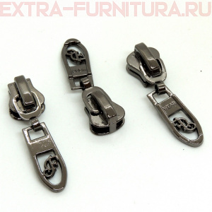 Бегунок декоративный автомат ТР5 черный никель № 3 (уп. 50 шт.)