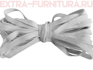 Резинка-вздержка 6 мм, белая (уп. 30*100м) (тип А)