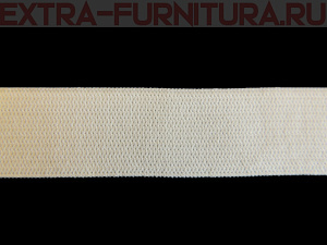 Резинка вязаная, 25мм (+/-2мм) , цв.белый (уп.-50м*12 уп) Б