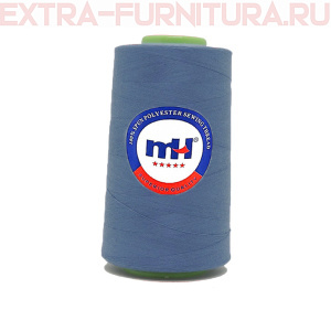 Нитки МН 40/2 п/э  5000 ярдов №332 темно- голубой