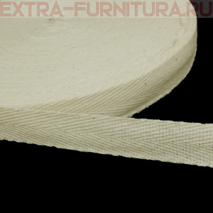 Лента киперная х/б 20 мм, цв.суровый, уп.50м (пл.3,3 г/м)