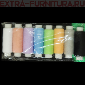 Нитки 50/2 150м набор "Пастель" (уп. 8цветов*1шт в ассортименте)