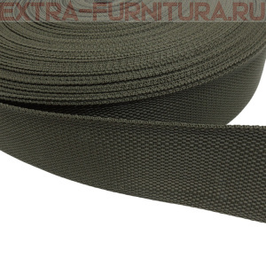 Стропа шир.50мм, цв.320 олива, уп.50м, пл. 23 гр/м