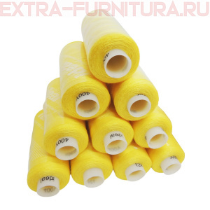Нитки IDEAL бытовые 40/2 366м, цв.124 желтый (уп.10шт) *