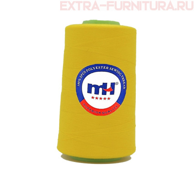 Нитки МН 40/2 п/э  5000 ярдов №385 т. желтый