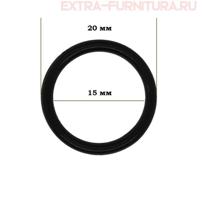Кольцо для бюстгальтера,пластик, арт.TBY-82610, диам.15мм цв. черный, уп.100шт