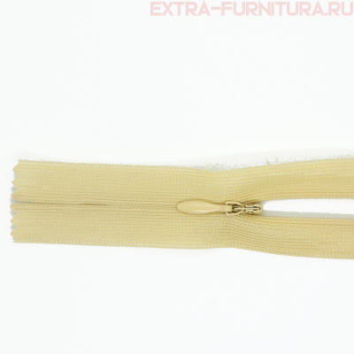 Молния потайная  № 3, 20 см, цв. 276 бежевый п/э пл.9,3 гр/м