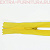 Молния потайная № 3, 50 см, цв. 110 желтый п/э пл.9,3 гр/м