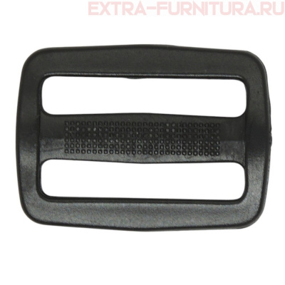 Пряжка  2-х щелевая 50 мм,цв. черный, арт.А3 (уп. 500 шт)