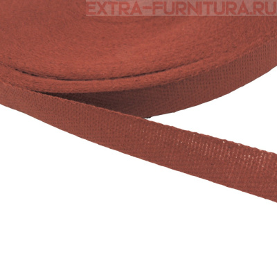 Лента киперная х/б 13 мм, цв.421 терракот, уп.50м (пл.2,8 г/м)