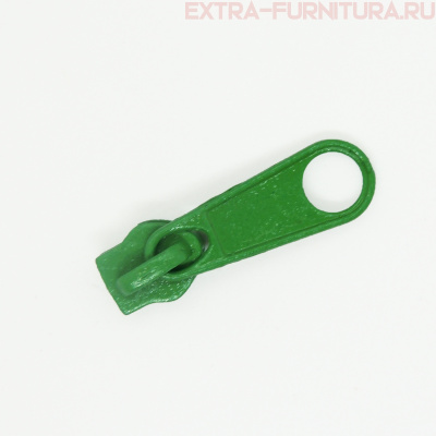 Бегунок к рулонной молнии тип 5, цв.240 зеленый