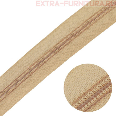 Молния рулонная спираль тип Т5, цв.277 бежевый, пл.14 гр/м тип С "NEW"