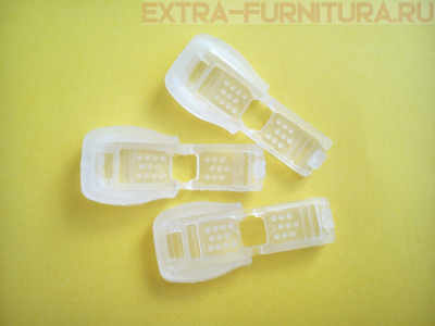 Концевик защёлкивающийся, прозрачный (уп.1000шт)