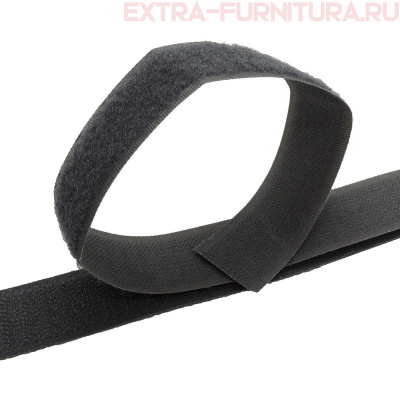 Лента контакт 25мм цв.серый темный 081 (25м)